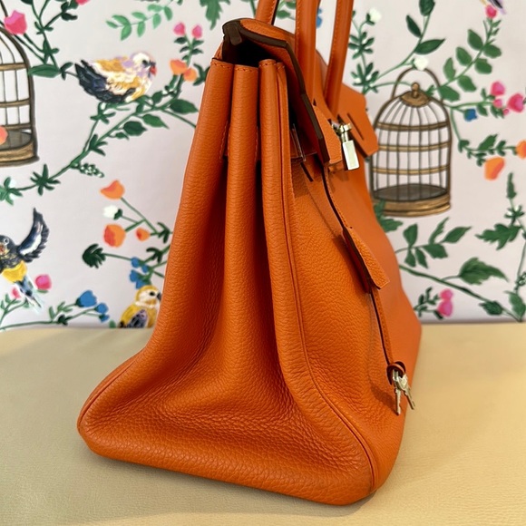 Hermes Orange Birkin 35 Bag - Picture 7 of 15